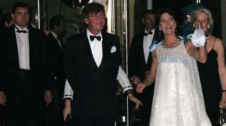 Married in Monaco: Ernst married Princess Caroline, sister of Prince Albert II of Monaco and daughter of Prince Rainier III, in 1999. Pictured, the couple at an event in 2000